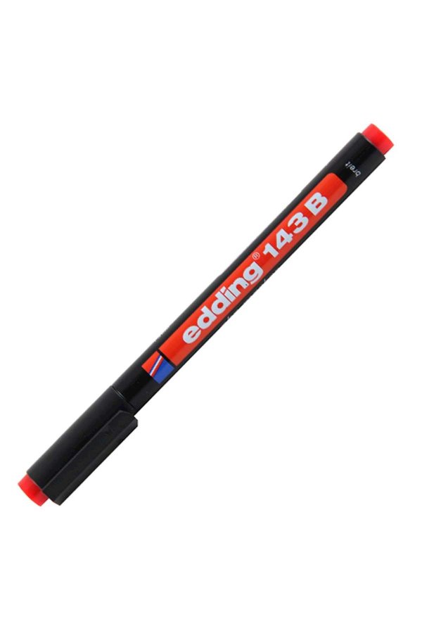 Edding Asetat Kalemi Permanent B Seri 1-3 Mm Kırmızı 143 B 