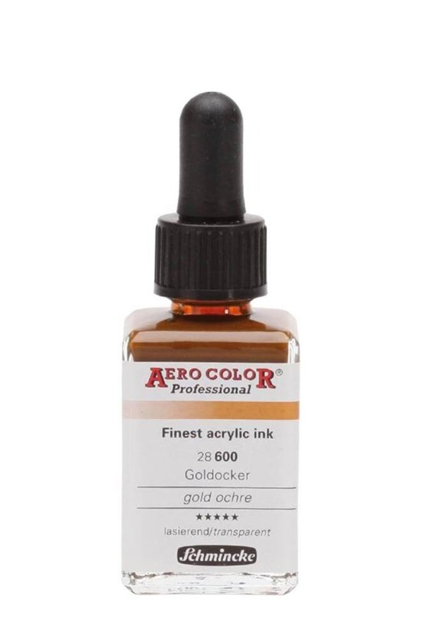 Schmincke Aero Color Akrilik Mürekkep 28 Ml 600 Gold Ochre 