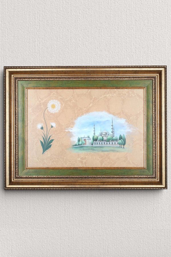 Ebru Muhayyel Papatya Ve Minyatür Süleymaniye Camii Tıpkı Basım 