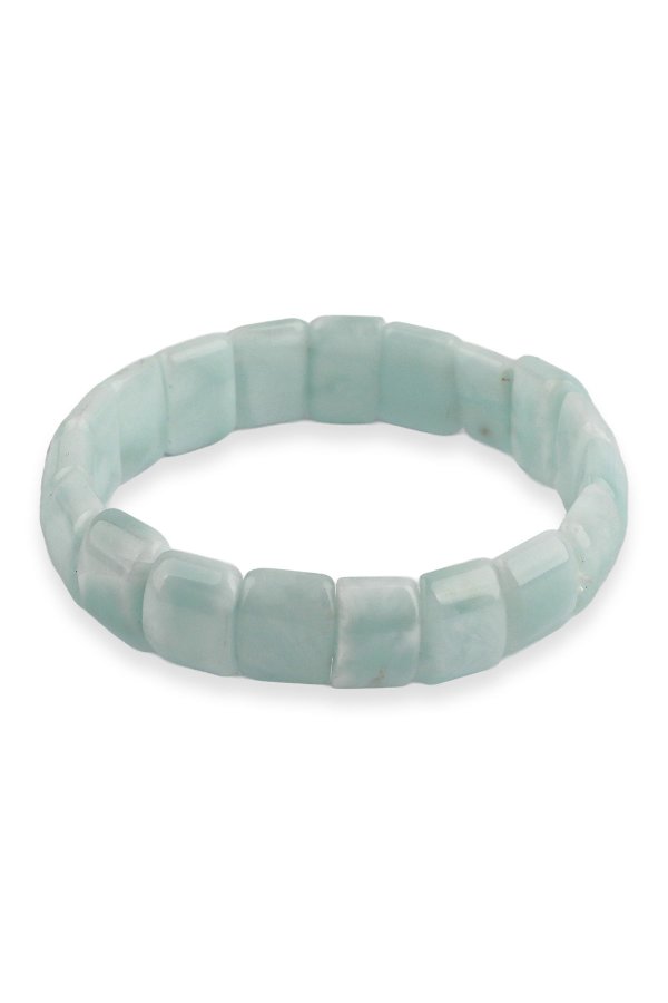 Doğal Taş Larimar Rolex  Bileklik 