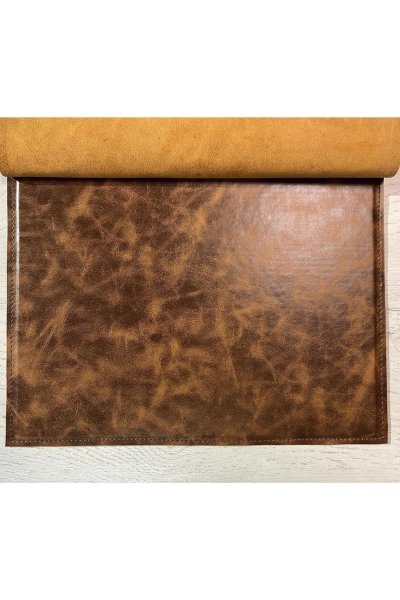 Karin Yazı Altlığı Crazy Deri Sert Kapaklı 30x40 cm Taba