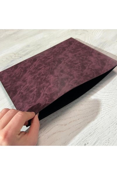 Karin Yazı Altlığı Suni Deri Hazneli 35x25 cm Bordo