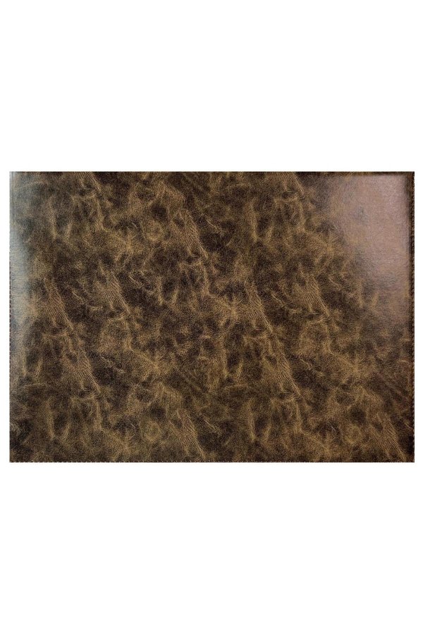 Karin Yazı Altlığı Suni Deri Hazneli 35x25 Cm Açık Kahve 