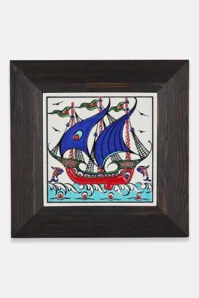 Kütahya Çini 10*10 Dç118 Kalyon Renkli