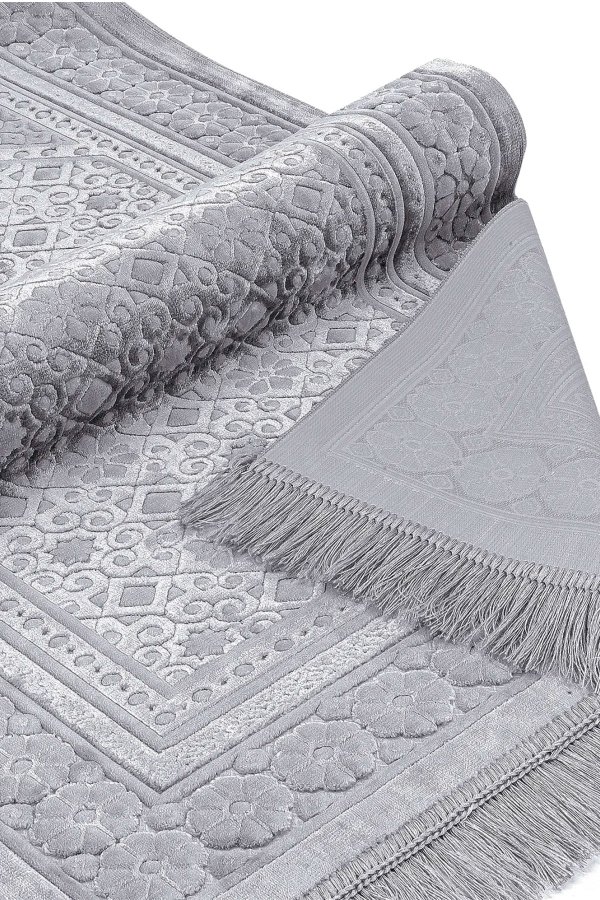 Kadife Seccade İnci Velvet Pearl Gri 