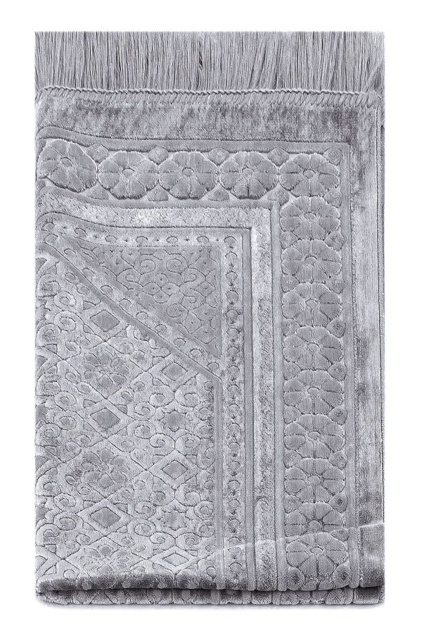 Kadife Seccade İnci Velvet Pearl Gri 