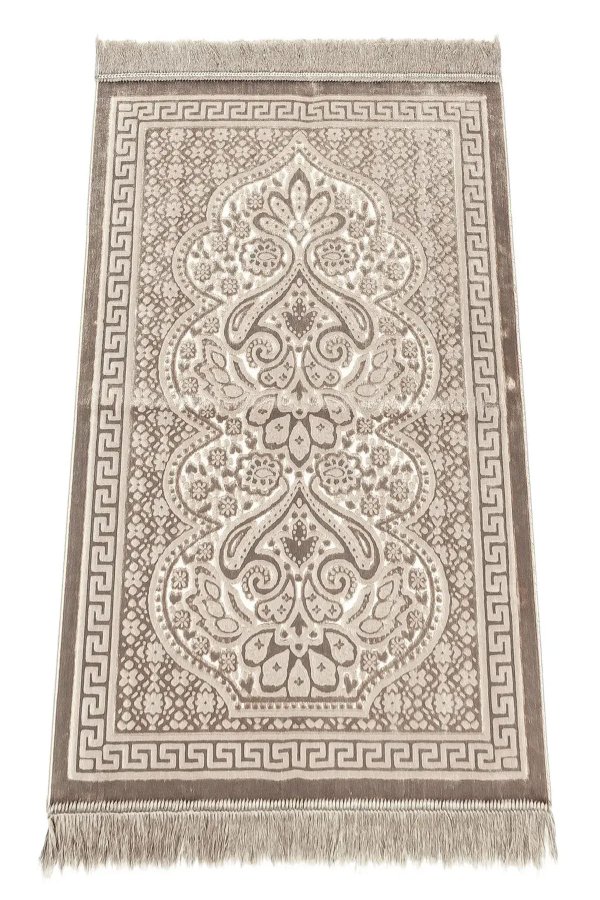 Kadife Seccade İnci Velvet Pearl Kahverengi 