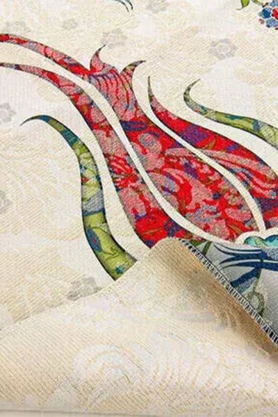 Çocuk Seccadesi Lale Desenli Kırmızı