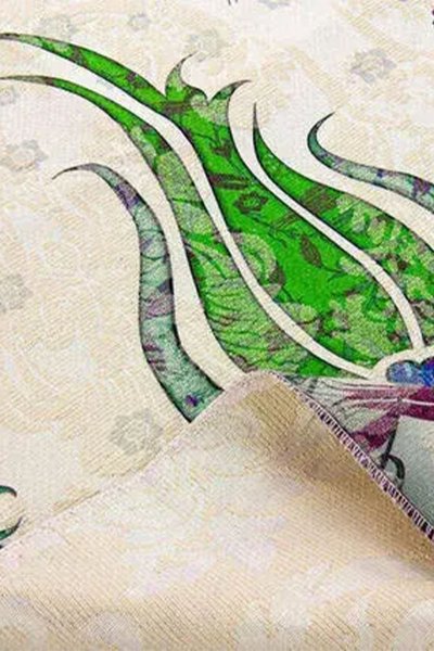 Çocuk Seccadesi Lale Desenli Yeşil