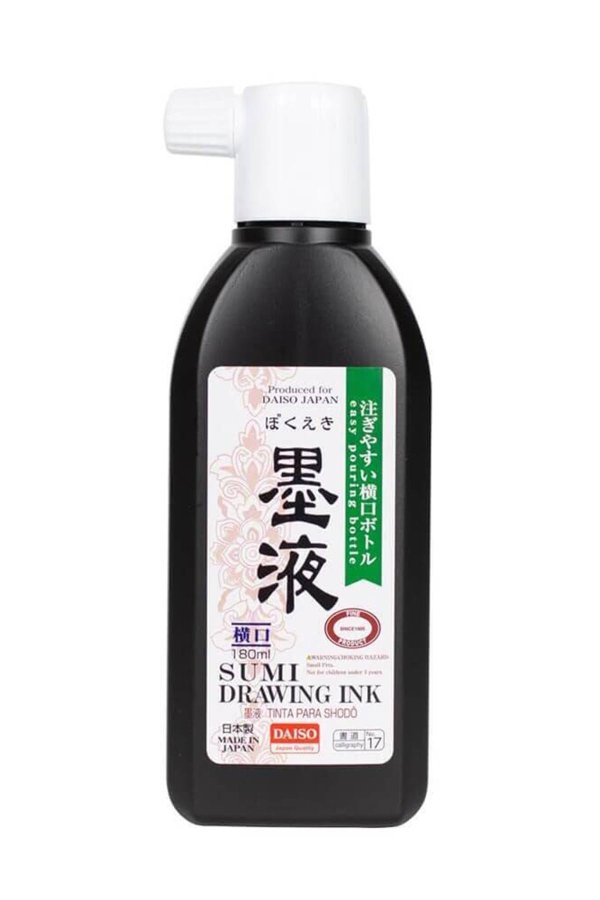 Daiso Sumi Darwing Ink Kaligrafi Mürekkebi 180 Ml No 17 
