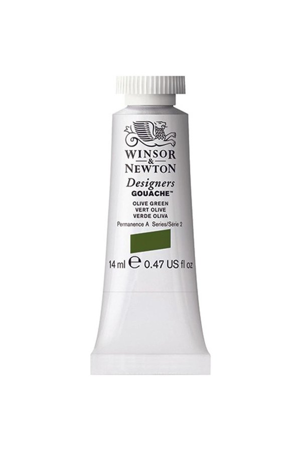 Winsor Newton Designers Guaj Boya 14 Ml 447 Olive Green Seri 2 