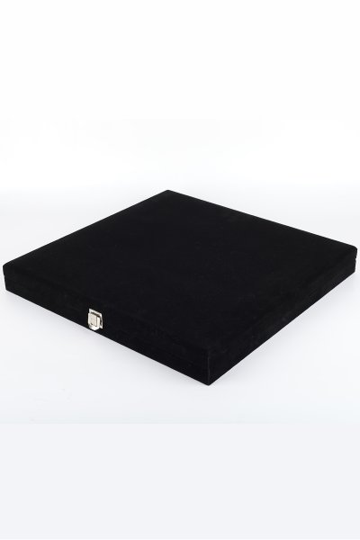 Kadife Kutulu Plaket Tablo Ebru Akkase Vav 40*40*4 cm