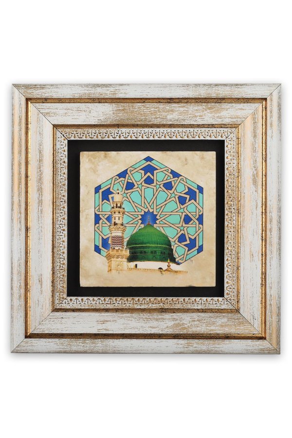 Taş Duvar Tablo 20*20 Cm Selçuklu Motif Mescidi Nebevi 