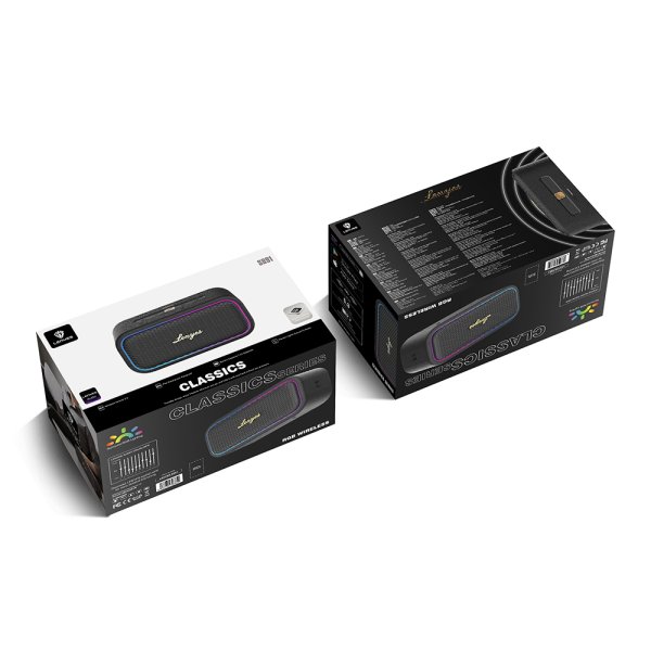 Lenyes S891 Rgb Işıklı Taşınabilir Su Geçirmez Otg-tws Bluetooth Hoparlör V5.3 80w 