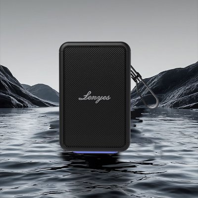 Lenyes S874 Su Geçirmez Özellikli Rgb Işıklı Askılı Taşınabilir Tws Bluetooth Hoparlör V5.3 