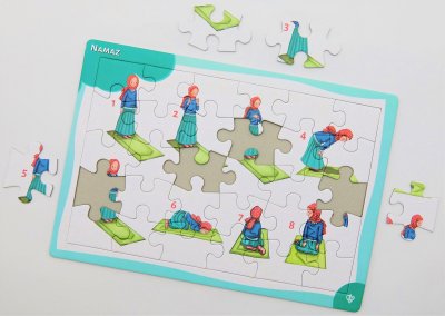 4-6 Yaş Namaz Öğreniyorum Kız 30 Parça Puzzle | Diyanet Vakfı Yayın