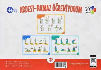 4-6 Yaş Namaz Öğreniyorum Kız 30 Parça Puzzle 