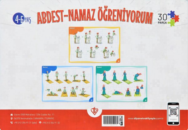 4-6 Yaş Abdest Öğreniyorum 30 Parça Puzzle 