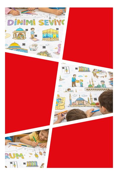 Dinimi Öğreniyorum Dev Boyama