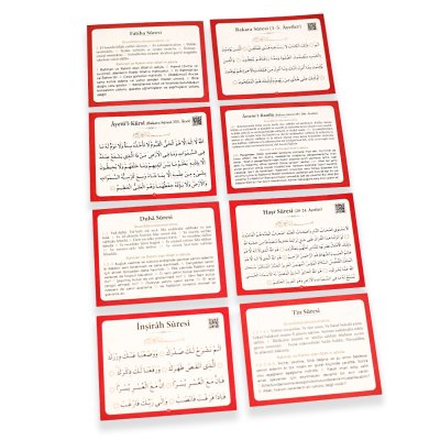 Ezber Kartları Kırmızı 70*90 Mm