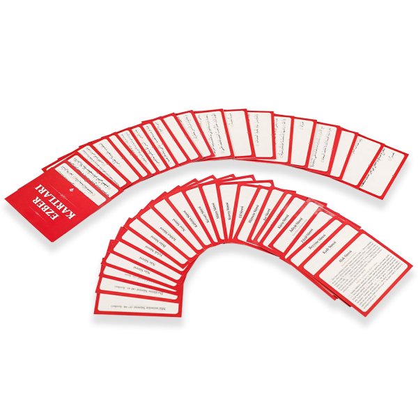 Ezber Kartları Kırmızı 70*90 Mm 