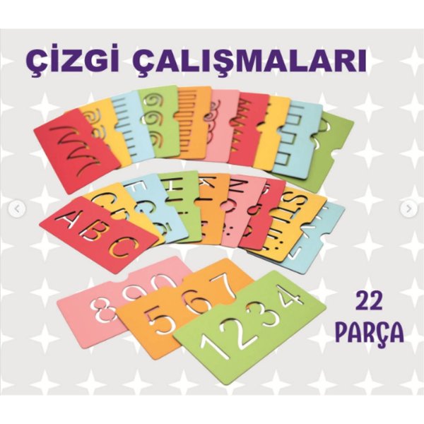 Volee Craft Ahşap Parçalar Çizgi Çalışması 