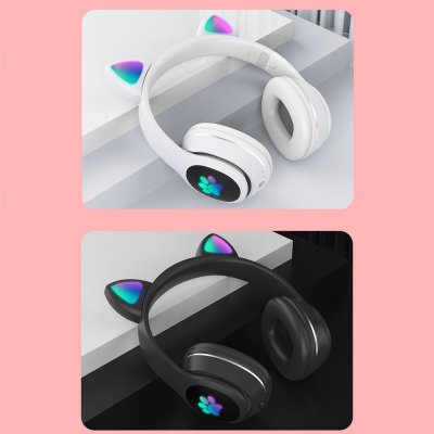 Lapas P40 Kedi Kulaklı Tasarımlı RGB Işıklı Bluetooth Kulaklık