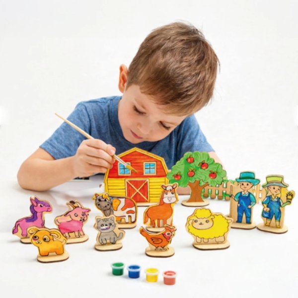 Kumtoys Benim Çiftliğim Ahşap Boyama 