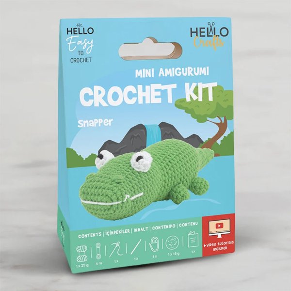 H.crafts Tığ İşi Mini Amigurumi Kiti Snapper 