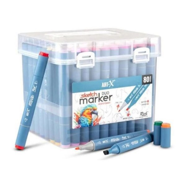 Rich Art-x Sketch Marker Duo 80li Set 