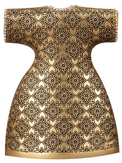 Zarif Kaftan Boytu Orta Boy Sarı