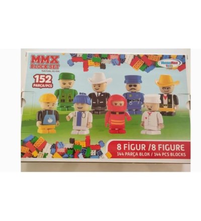 Mmx 8 Figürlü 144 Parça Blok Set
