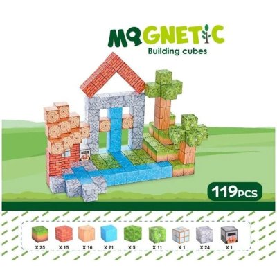 Seher Magnet Küp Yapı Blok Set 119 Prç