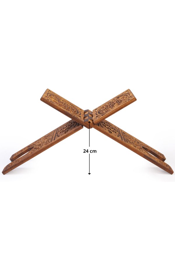 Ahşap Rahle Selçuklu Oymalı Büyük 65 Cm Ts004 