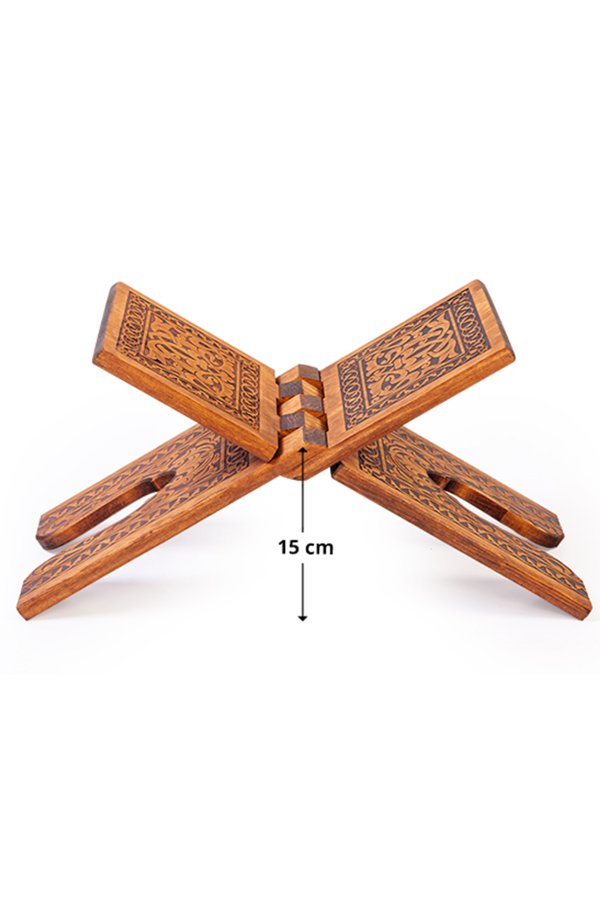Ahşap Rahle Selçuklu Yakmalı Küçük 45 Cm Ts007 