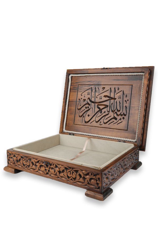Ahşap Oyma Kuran Kabı Cami Boy Ts031a 