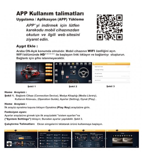 Vardem Uk Ff Şarjlı 2.4g Wifi Kameralı Stunt Araba 