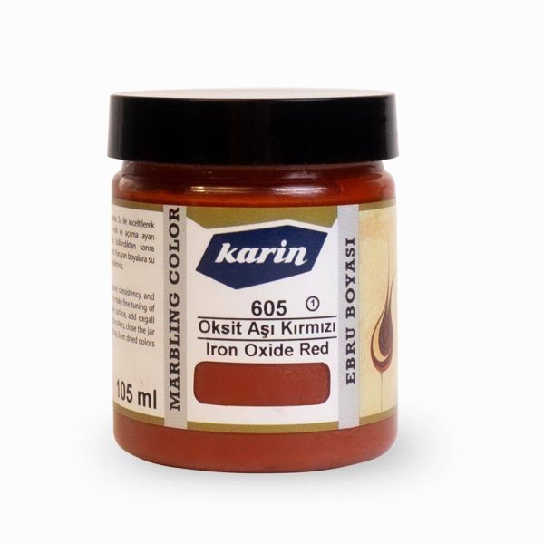 Karin Ebru Boyası 605 Oksit Aşı Kırmızı 105 Ml 