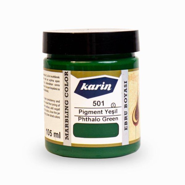 Karin Ebru Boyası 501 Pigment Yeşil 105 Ml 