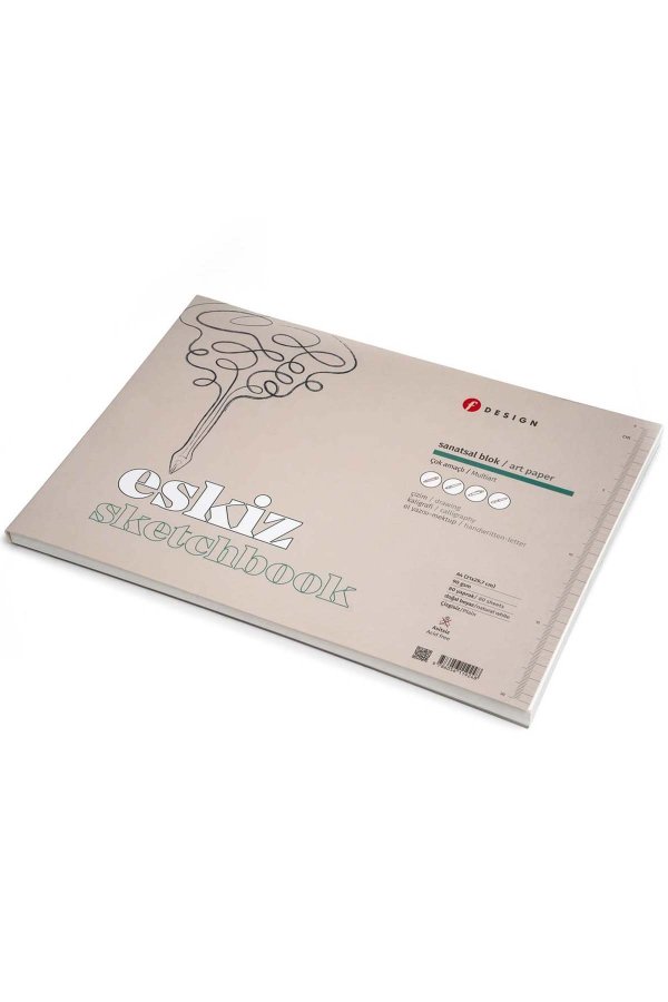 Fdesign Çok Amaçlı Eskiz Defteri A4 90 Gr 80 Yaprak 