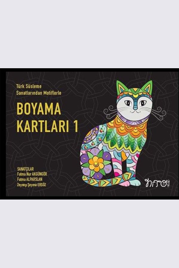 Türk Süsleme Sanatlarından Motiflerle Boyama Kartları 1 