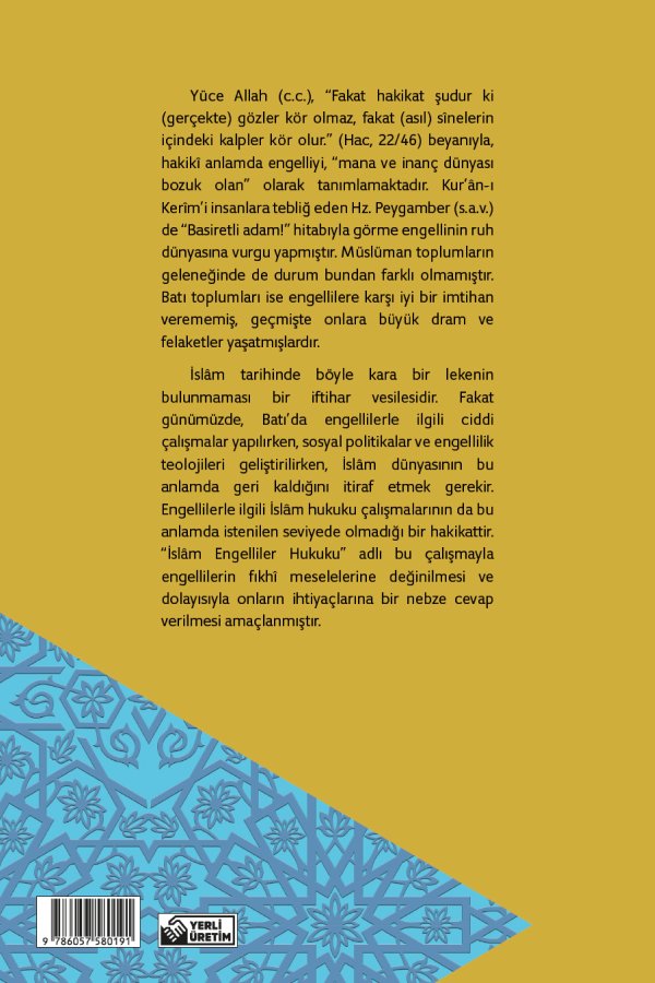 İslam Engelliler Hukuku 