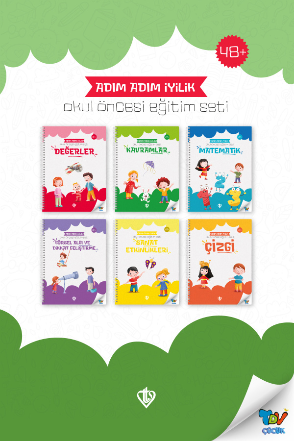 Adım Adım İyilik Okul Öncesi Eğitim Seti 6 Kitap 