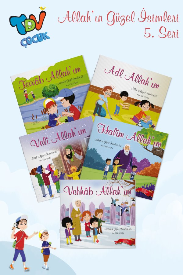 Allahın Güzel İsimleri 5 Seri 5 Kitap Takım 
