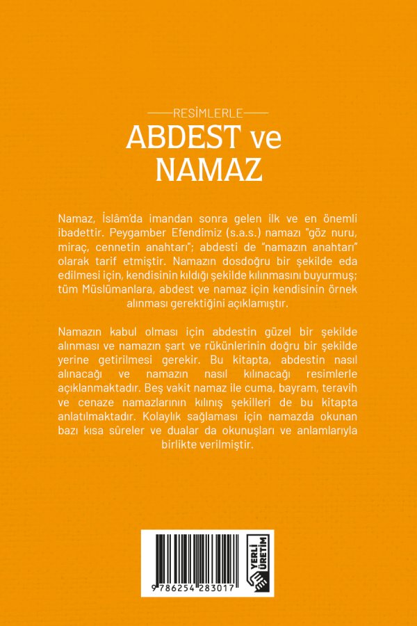 Resimlerle Abdest Ve Namaz Cep Boy 