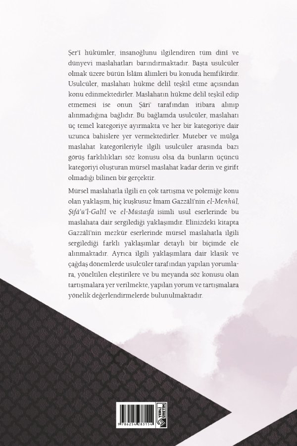İmam Gazzalide Maslahat Düşüncesi 