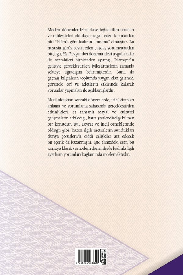 Kadınlara Dair Ayetler Özelinde Tefsir Ve Sosyokültürel Çevre İlişkisi 