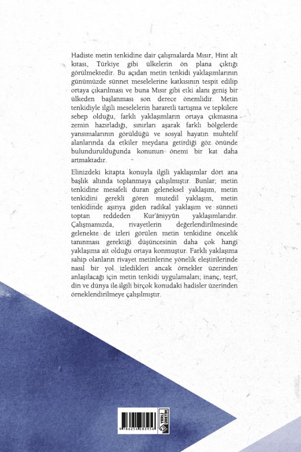 Modern Dönem Mısırda Metin Tenkidi Tartışmaları 