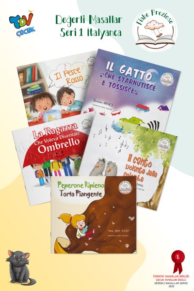 Değerli Masallar Serisi 1 İtalyanca 5 Kitap Set