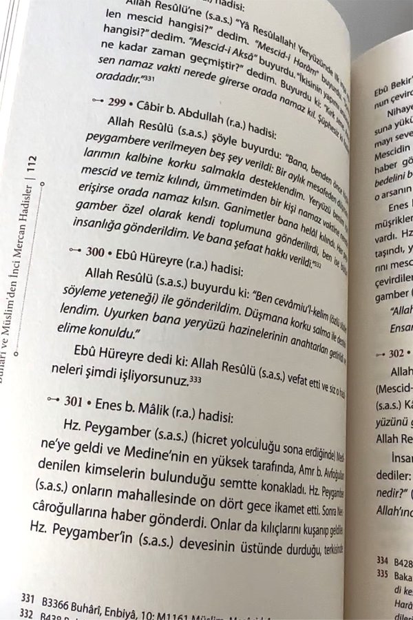 Buhari Ve Müslim'den İnci Mercan Hadisler El Lü'lüü Vel Mercan Fi Ma İttefeka Aleyhi'ş- Şeyhan Türkçe Metin İki Kitap Karton Kapak 